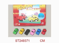 ST249371 - 24只锌合金回力车（24PCS/6色）