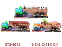ST249612 - 关节活动惯性卡通拖头车（3款混装）