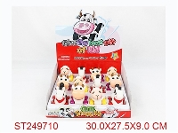 ST249710 - FREE WHEEL CARTOON CAR WITH LIGHT&MUSIC,3ASSTD