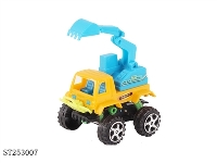 ST253007 - 弹簧回力工程车 4款4色