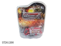 ST261200 - 1：87回力灯光声音消防车（8款混装）