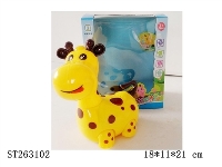 ST263102 - B/O DEER WITH LIGHT AND MUSIC