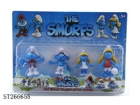 ST266655 - 2 INCH SMURFS 4PCS