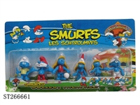 ST266661 - 2 INCH SMURFS 6PCS