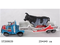 ST268639 - 惯性拖车 牛2款车3色红绿蓝