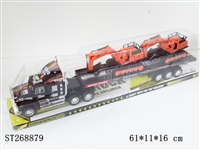 ST268879 - 惯性单层拖车载2只工程车