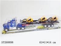ST268898 - 惯性单层拖车载3只工程车