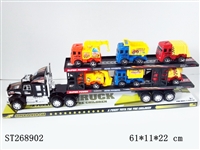 ST268902 - 惯性双层拖车载6只工程车