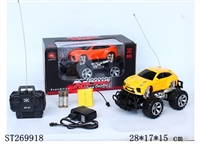 ST269918 - 1:18 四通越野遥控车、前进、后退、左转、右转、带充电器、电池