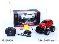 ST269920 - 1:18 四通越野遥控车、前进、后退、左转、右转、带充电器、电池