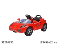 ST270930 - R/C BABY RIDE ON CAR WITH LIGHT & MUSIC (RED/YELLOW)