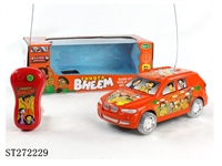 ST272229 - 印度小子二通遥控车（明轮4灯带IC音乐）27MHZ