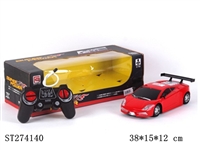 ST274140 - 1:18四通乌窗遥控仿真车带前后灯(兰博基尼)包电