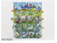 ST275242 - 蓝精灵贴纸YOYO球单灯12pcs