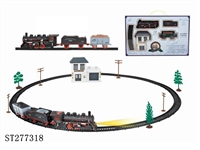 ST277318 - 电动古典轨道火车配候车大楼(24PCS,带灯)