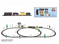 ST277377 - 电动古典轨道火车配候车大楼(101PCS,带灯)