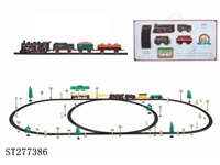 ST277386 - 电动古典轨道火车配候车亭(101PCS,带灯)