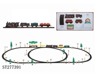 ST277391 - 电动古典轨道火车配候车亭(101PCS,带灯)
