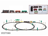 ST277393 - 电动古典轨道火车配候车亭(101PCS,带灯)