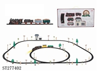 ST277402 - 电动古典轨道火车配候车大楼(106PCS,带灯)