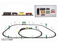 ST277409 - 电动古典轨道火车配候车亭(106PCS,带灯)