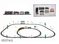 ST277412 - 电动古典轨道火车配候车亭(106PCS,带灯)