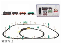 ST277413 - 电动古典轨道火车配候车亭(106PCS,带灯)