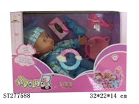 ST277588 - 12" DOLL WITH IC & ACCESSORIES