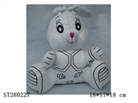 ST280227 - graffiti rabbit w/colored pens