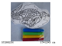 ST280234 - graffiti crocodile w/colored pens