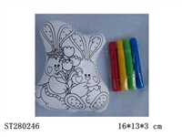 ST280246 - graffiti rabbit w/colored pens