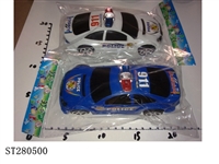 ST280500 - 实色喷窗惯性警车 蓝白混装