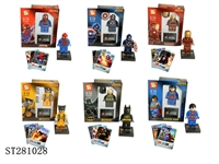 ST281028 - SUPER HEROES- LEGO BUILDING BLOCK W/WATCH