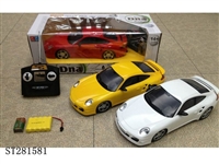 ST281581 - 1:12包电四通遥控车（保时捷）黄/白/红三色混装