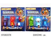 ST282278 - 4"CARTOON FIGURE 3PCS 2K