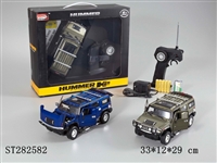 ST282582 - 四通1：24授权合金悍马H2包电带灯光、可开门