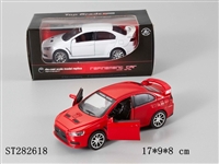 ST282618 - 1：32合金回力三菱模型车可开门，带灯光音乐