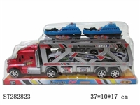 ST282823 - 惯性拖头带车子2只卡通船2只
