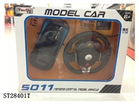 ST284017 - 1:18布加迪配重力感应5号小方向盘遥控车(不包电)