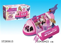 ST285615 - PLANE CAR WITH BARBIE DOLL