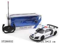 ST286032 - 奥迪R8警车四通遥控警车 不包电