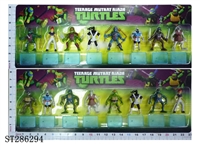 ST286294 - 3 INCH NINJA TURTLE WITH BASE (8PCS/SET)(MIXED 2 KINDS)