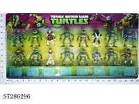 ST286296 - 3 INCH NINJA TURTLE WITH BASE (16PCS/SET)