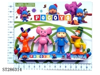 ST286314 - 5 INCH POCOYO WITH LIGHT (4PCS/SET)
