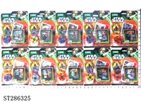 ST286325 - 1.5 INCH STAR WARS FIGURE + WEAPON + 5*CARD + ROTATOR WITH COVER + 1*INSTRUCTION (MIXED 10 KINDS)