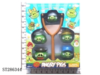 ST286344 - 5*ANGRY BIRDS + 8 INCH SLINGSHOT