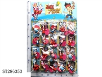 ST286353 - 3 INCH JACK AND PIRATES WITH BASE (20PCS/CARD)(MIXED 6 KINDS)