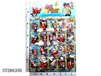 ST286356 - 3 INCH JACK AND PIRATES (6 KINDS, 20PCS/CARD)