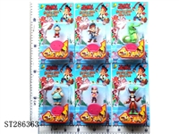 ST286363 - 1-4 INCH JACK AND PIRATES WITH BASE (MIXED 6 KINDS)