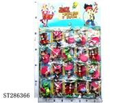 ST286366 - 1-4 INCH JACK AND PIRATES WITH BASE (6 KINDS, 20PCS/CARD)